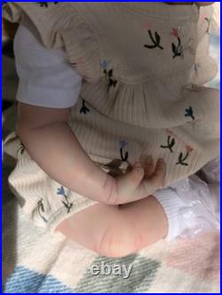 Laci Christine's Newborn Size Reborn Doll Andrea Lynn Handmade Rooted Mohair
