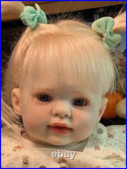 Laci Christine's Reborn Large Toddler Doll Kasey 26 Rooted Blonde Human Hair