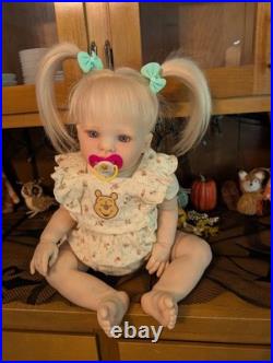 Laci Christine's Reborn Large Toddler Doll Kasey 26 Rooted Blonde Human Hair