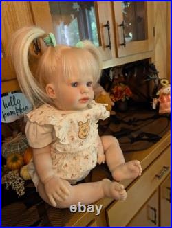 Laci Christine's Reborn Large Toddler Doll Kasey 26 Rooted Blonde Human Hair
