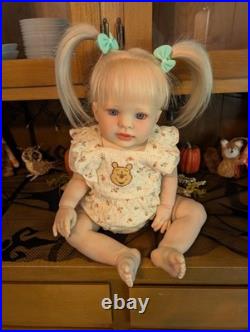 Laci Christine's Reborn Large Toddler Doll Kasey 26 Rooted Blonde Human Hair