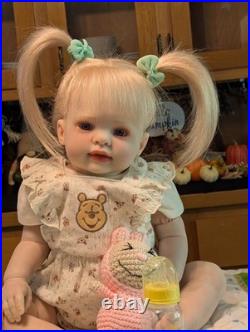Laci Christine's Reborn Large Toddler Doll Kasey 26 Rooted Blonde Human Hair