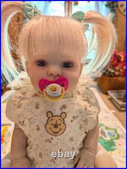Laci Christine's Reborn Large Toddler Doll Kasey 26 Rooted Blonde Human Hair
