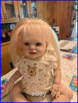 Laci Christine's Reborn Large Toddler Doll Kasey 26 Rooted Blonde Human Hair