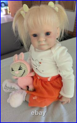 Laci Christine's Small Toddler Size 21 Reborn Doll Briar Human Hair