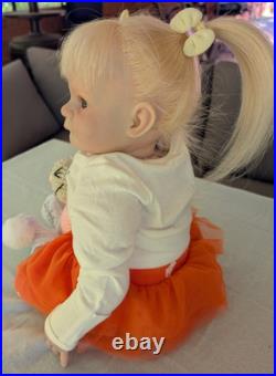 Laci Christine's Small Toddler Size 21 Reborn Doll Briar Human Hair
