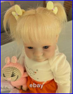 Laci Christine's Small Toddler Size 21 Reborn Doll Briar Human Hair