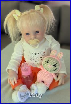 Laci Christine's Small Toddler Size 21 Reborn Doll Briar Human Hair