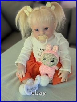 Laci Christine's Small Toddler Size 21 Reborn Doll Briar Human Hair Laci Christine's Small Toddler Size 21 Reborn Doll Briar Human Hair