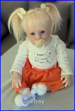 Laci Christine's Small Toddler Size 21 Reborn Doll Briar Human Hair