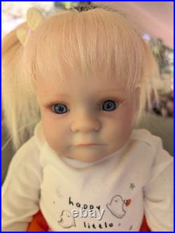 Laci Christine's Small Toddler Size 21 Reborn Doll Briar Human Hair