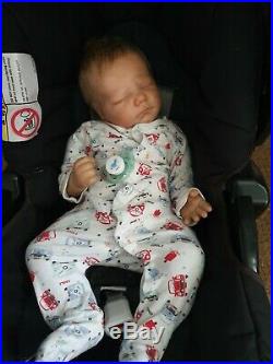 Landon Asleep Realborn By Bountiful Baby OOAK Realistic Lifelike Doll REDUCED
