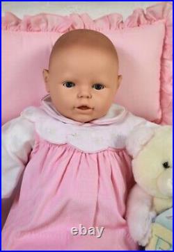 Large 26 Vintage Berjusa Baby Doll Reborn Toddler Doll Cloth Body Vinyl