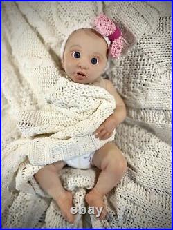 Layla Realborn Reborn 17 Awake Baby Girl Doll Weighted Finished Ready to Ship