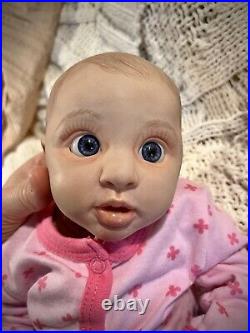 Layla Realborn Reborn 17 Awake Baby Girl Doll Weighted Finished Ready to Ship