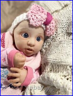 Layla Realborn Reborn 17 Awake Baby Girl Doll Weighted Finished Ready to Ship