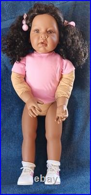 Lee Middleton Doll 24 Girl AA Toddler African American Vinyl Cloth Reva 2004 EU