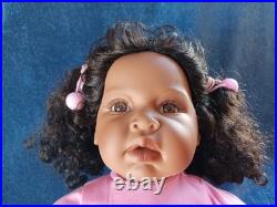 Lee Middleton Doll 24 Girl AA Toddler African American Vinyl Cloth Reva 2004 EU