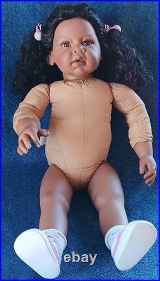 Lee Middleton Doll 24 Girl AA Toddler African American Vinyl Cloth Reva 2004 EU