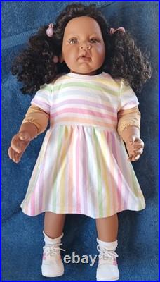 Lee Middleton Doll 24 Girl AA Toddler African American Vinyl Cloth Reva 2004 EU