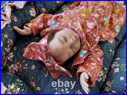 Lexi Reborn Girl Baby Doll Sleeping Painted & Rooted Hair