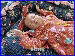 Lexi Reborn Girl Baby Doll Sleeping Painted & Rooted Hair