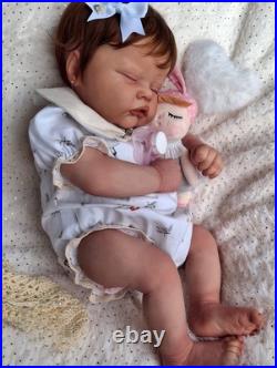 Lifelike 19 Reborn Baby Dolls Realistic Newborn Sleeping Adorable Realistic Toy