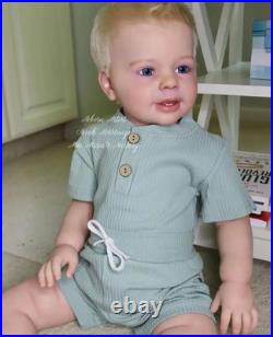 Lifelike 28inch Reborn Baby Doll Toddler Boy Rooted Hair Handmade Toy Girl Gift