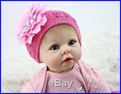 Lifelike Baby Doll Realistic Newborn Reborn Girl Vinyl Handmade Silicone Soft