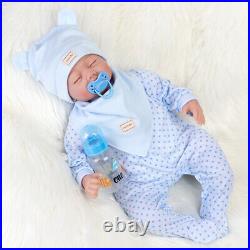 Lifelike Newborn Silicone Vinyl Reborn Dolls Handmade Baby Boy Soft Full Body US