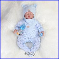 Lifelike Newborn Silicone Vinyl Reborn Dolls Handmade Baby Boy Soft Full Body US