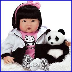 Lifelike Realistic Asian Newborn Weighted Baby Girls Doll Bamboo Alive Reborn