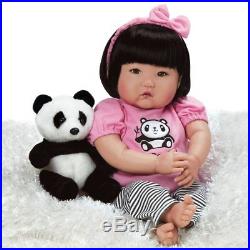 Lifelike Realistic Asian Newborn Weighted Baby Girls Doll Bamboo Alive Reborn