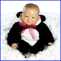 Lifelike Realistic Asian Newborn Weighted Baby Girls Doll Su-Lin Alive Reborn