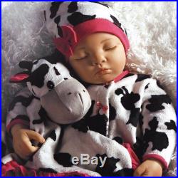 Lifelike Realistic Newborn Weighted Baby Girl Doll Over the Moooon Alive Reborn