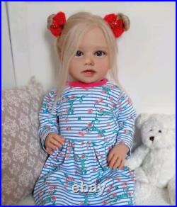 Lifelike Reborn Baby Doll 18Full Body Vinyl Smooth Skin Blue Eyes Girl Handmade