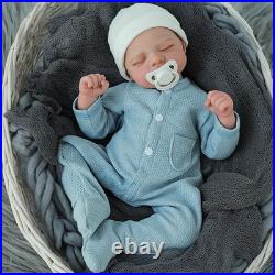 Lifelike Reborn Baby Dolls- 18 Inch Baby Boy Doll, Full Vinyl Body