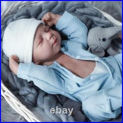Lifelike Reborn Baby Dolls- 18 Inch Baby Boy Doll, Full Vinyl Body