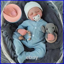 Lifelike Reborn Baby Dolls- 18 Inch Baby Boy Doll, Full Vinyl Body