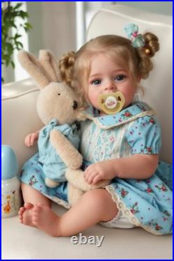 Lifelike Reborn Baby Dolls 18 Inch RealisticNewborn Baby Dolls Blond Girl Ha