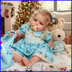 Lifelike Reborn Baby Dolls 18 Inch RealisticNewborn Baby Dolls Blond Girl Ha