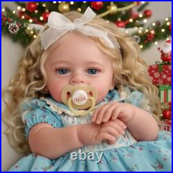 Lifelike Reborn Baby Dolls 18 Inch RealisticNewborn Baby Dolls Blond Girl Ha