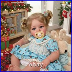 Lifelike Reborn Baby Dolls 18 Inch RealisticNewborn Baby Dolls Blond Girl Ha