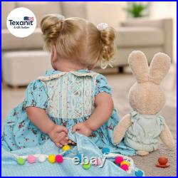 Lifelike Reborn Baby Dolls 18 Inch Realistic-Newborn Baby Dolls Blond Girl Han
