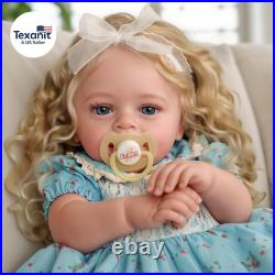 Lifelike Reborn Baby Dolls 18 Inch Realistic-Newborn Baby Dolls Blond Girl Han