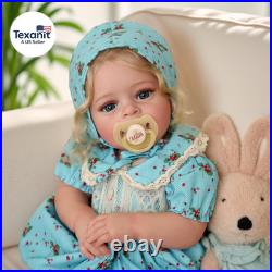 Lifelike Reborn Baby Dolls 18 Inch Realistic-Newborn Baby Dolls Blond Girl Han