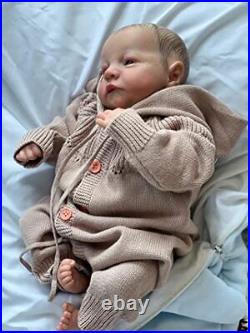 Lifelike Reborn Baby Dolls 19Inch Baby Soft Vinyl Silicone Realistic Newborn