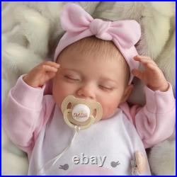 Lifelike Reborn-Baby Dolls 20Inch Sweet Smile Realistic Newborn Full Silicone