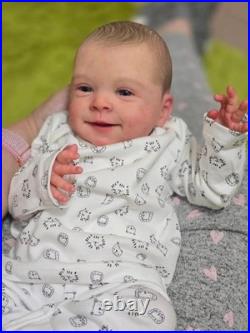 Lifelike Reborn Baby Dolls 20Inch Sweet Smile Realistic Newborn Full Vinyl Body