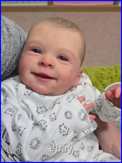 Lifelike Reborn Baby Dolls 20Inch Sweet Smile Realistic Newborn Full Vinyl Body